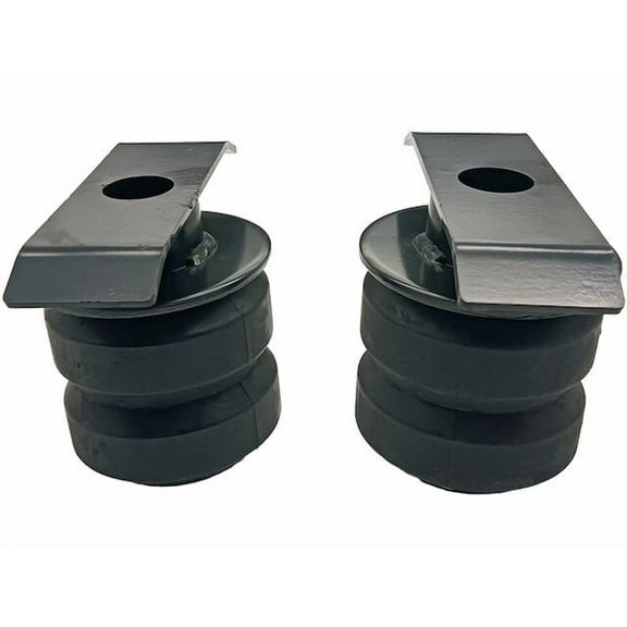 Rear Suspension Rubber Helper Springs (Weight Capacity 6000 lbs) - Compatible with 2000 - 2021 Toyota Tundra 2001 2002 2003 2004 2005 2006 2007 2008 2009 2010 2011 2012 2013 2014 2015 2016 2017