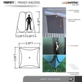 thumbnail image 4 of NTK Pod Poty (SILVER) Privacy Portable Pop Up Shelter, Quick & Easy Assembly, Collapsible Lightweight, Great for all the family weighs 3.3lbs, it has 3.6ft x 3.6ft and 6.2ft height for maximum comfort, 4 of 5
