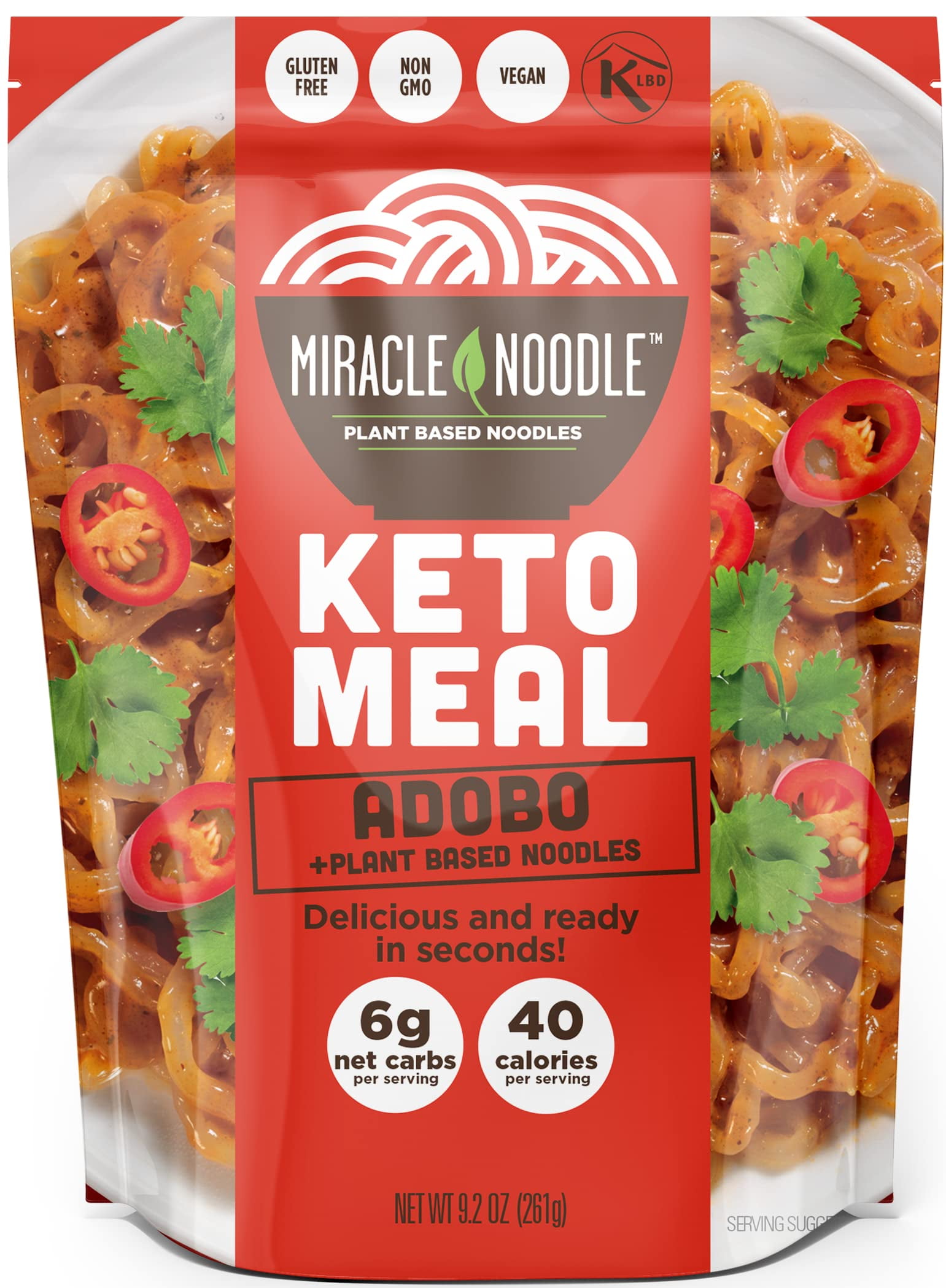 Miracle Noodle Keto Meal Gluten Free, Non GMO, Vegan, Low Calorie