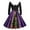 Purple, variant on Drie Christmas Formal Dresses for Women Women Plus Size Christmas Cocktail Party Dresses Long Sleeve Furry V-Neck High Low Hem Audrey Hepburn Dress Purple,L
