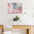 thumbnail image 5 of Chilfamy Clouds Canvas Wall Art Ready to Hang Room Home Decor Wedding Anniversary Gift Ideas 16x12in, 5 of 6
