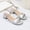 Silver, variant on Women's Chunky Block Low Heels Open Toe Ankle Strap Heeled Sandals Comfortable Square Toe Wedding Party Dress Pump Shoes Silver 9(42)