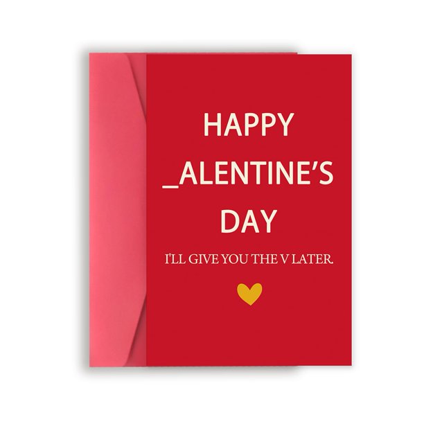 Tarjeta de San Valentín Missonemi, regalo divertido y humorístico, 13,5 x 20,5 cm