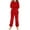 Red, variant on vdgthytj Boys Girls Fuzzy Fleece Pajamas Kids Cozy Wam Sweaters Top and Pants 2 Piece Sets Loungewear