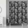 thumbnail image 2 of Creative Products Floral Skulls 71x74 Shower Curtain, 2 of 2