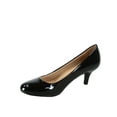 thumbnail image 2 of Carlos-s Women's Patent Glitter Round Toe Low Heel Pump Dress Shoes, 2 of 2