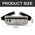 thumbnail image 2 of Anti-theft waist pocket waterproof nylon close-fitting thin waist pocket for outdoor - grey, 2 of 5