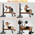 thumbnail image 4 of GIKPAL 770lbs 5-in-1 Adjustable Weight Bench ,Multi-Purpose Bench Press Olympic Workout Bench with Squat Rack for Home Gym Full Body Strength Training, 4 of 9