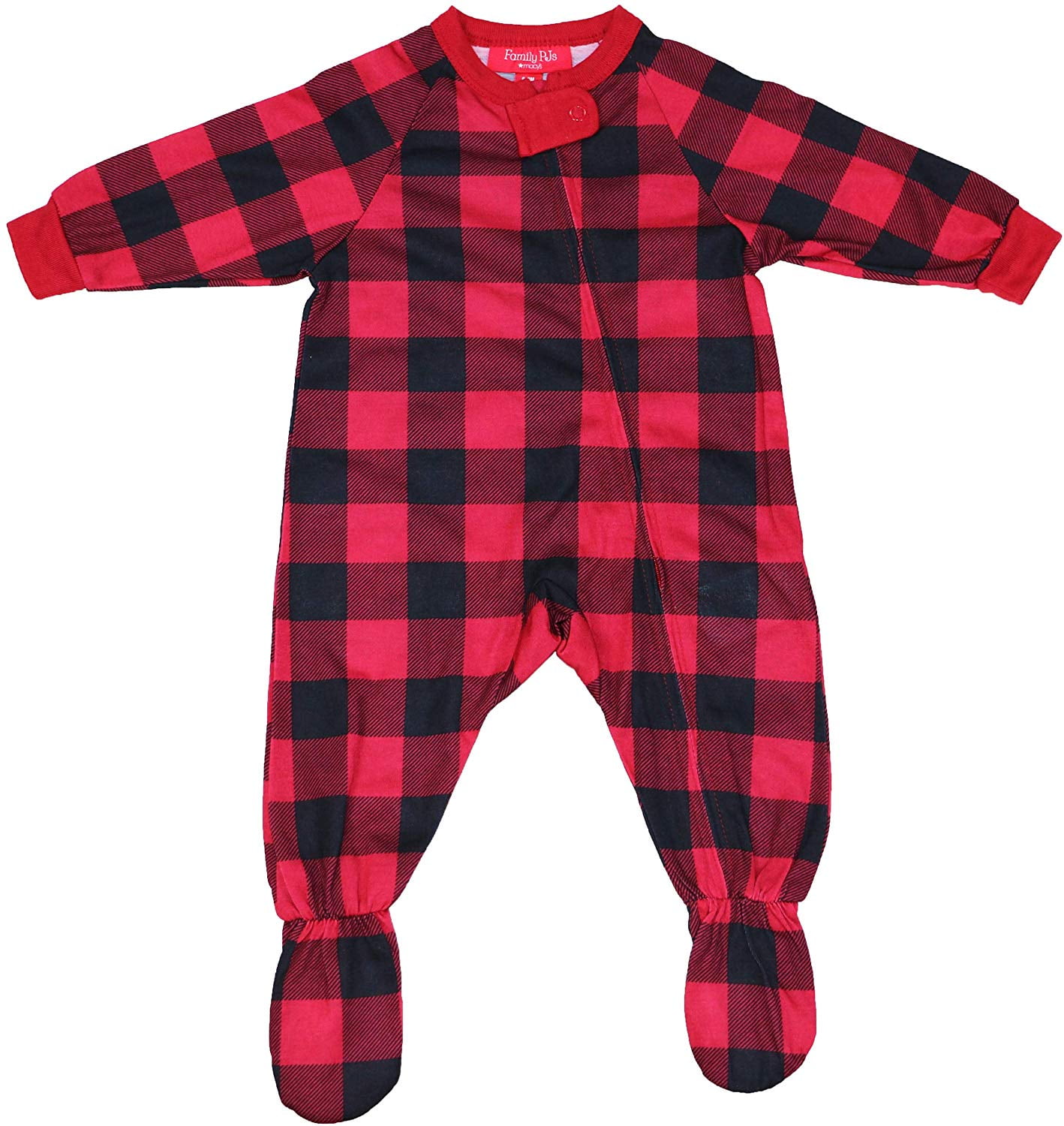 Family PJs Family Pajamas Unisex Kid's Footed Pajamas Fleece Navida