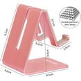 thumbnail image 4 of Cell Phone Stand Desk [2021 Updated Version] Phone Dock: Cradle, Holder, Stand for Office Compatible with All Mobile Phones,iPhone,Switch,iPad,Tablet(4-10in) Green, 4 of 7