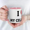 thumbnail image 5 of CafePress - I Love My Cell Phone Mug - 11 oz Ceramic Mug - Novelty Coffee Tea Cup, 5 of 6