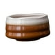 thumbnail image 4 of Tazón de té de cerámica, artesanía, de 500 ml Ceremonía de té Chawan tazón de té de tazón para mezclar para amigos de la familia regalo Ondulación del agua blanca, 4 of 8