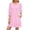 *Pink, variant on U Women's Three Quarter Sleeve V Neck Polka Dot Dress ,Fashion Casual Trendy Mini Dress Pink^,Womens Plus XXL