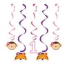 Creative Converting 324624 One Is Fun - Girl Assorted Danglers, CASE of 30