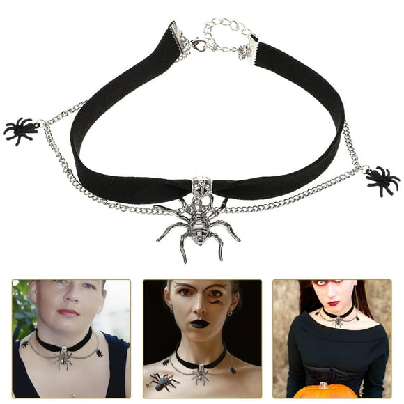 COSMOBETTY Collar Choker Negro Para Mujer Con Ajuste Seguro Para Cosplay Y Fiestas Temáticas