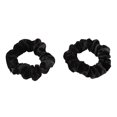 thumbnail image 2 of 10 Pack Black Velvet Scrunchie Hair Elastics Hair Bobbles Hair Bands, 2 of 5