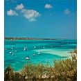 thumbnail image 3 of Ambesonne Ocean Duvet Cover Sets, Anchored Boats in Sea, 2-Twin, Teal Blue Green, 3 of 3