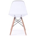 thumbnail image 5 of Hodedah Chaise d'Appoint Moderne Mi-Siècle Transparente, 5 of 5