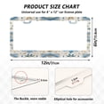 thumbnail image 2 of Aluminum License Plate Frame 2 Pack Car Exterior Accessory Car Tag Holder for Front Rear Plates Cars Decor Elegant and Timeless Blue Flower, 2 of 7