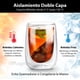 thumbnail image 5 of MAGMALIFE Vasos de Cristal Doble Pared De 400 ml (13.5 Onzas), Vidrio De Doble Fondo. Elegante Set de 4 Piezas, Ideal Para Capuchino, Vino o Jugo, Conservan la Temperatura de Bebidas Frías, 5 of 8