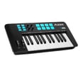thumbnail image 1 of Alesis V25 MKII Controlador de teclado MIDI USB con 25 teclas sensibles a la velocidad, 8 pads de nivel completo, arpegiador, rueda de tono/modificación, repetición de notas y paquete de software, neg, 1 of 5