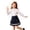 Navy, variant on AJGRHE Girls Short High Waist Pleated Skater Tennis Skirt Casual School Style Girls Skirt for Kids Lightweight Pleated Design Suitable Everyday Wear Play Outdoor Campus Navy 150