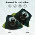 thumbnail image 2 of Fotbe Fluorescent Wolf Sombrero Tipo Pescador con Estampado – Sombrero de Sol de Algodón de Moda para Playa, Golf, Pesca, 2 of 6