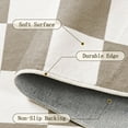 thumbnail image 6 of TWINNIS Checkered Area Rug Bedroom Washable Rugs Floor Carpet for Living Room,5'x7',Tan/White, 6 of 7