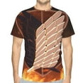 thumbnail image 6 of Attack On Titan Men's Short-Sleeve T-Shirt Summer Casual Tee Top Breathable Crewneck T-Shirt Small, 6 of 7