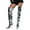 Silver, variant on Womens Over the Knee Boots Wide Width Stiletto Heel Pointed Toe Patent Leather Thigh High Booties