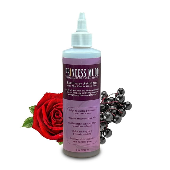 Princess Mudd Herbal Beauty Elderberry Toner, 8oz