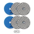 thumbnail image 1 of Almohadilla de pulido Irfora Almohadillas de pulido de diamante seco de 4 pulgadas, juego de grano 6, 50 adherencia fuerte para granito, mármol, piedra, cuarzo Irfora Almohadilla de pulido, 1 of 2