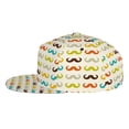 thumbnail image 3 of Bingfone Baseball Cap,Snapback Trucker Hat for Men & Women with Adjustable-Colorful Mustache, 3 of 9