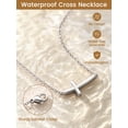 thumbnail image 5 of KeyStyle Sidways Cross Pendant Necklace for Women Faith Jewelry Christian Christmas Birthday Gifts for Her Mom Wife Ideas, 5 of 10