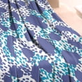 thumbnail image 3 of White and Blue Of Animal Print Blanket,Comfortable Soft Flannel Throw Blanket,All Season,Warm Lightweight Blankets for Sofa Bed Couch Living Room Chair,30"x40", 3 of 4
