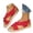 Red, variant on HOWPAY Women's Sandals Open Toe on Casual Flat Sandals Comfortable Non- Summer Adjustable Strap Outdoor Beach Slingback Shoes Beige 36