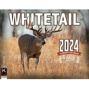 2024 Monster Whitetail Deer Wall Calendar 16-Month X-Large Size 14x22, Best Big Buck Rack Calendar by The KING Company-Monster Calendars
