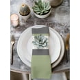 thumbnail image 2 of Sage Green Morocco Cloth Napkins Set of 6 Reusable Dinner Napkins, Modern Stitching Geometric Striped Grey Cocktail Napkin Washable Table Napkins for Wedding/Holiday Party/Baby Shower 20"x20", 2 of 7