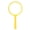 Yellow, variant on YAHHU Color Plastic Handle Handheld Magnifying Glass for Reading Students Children, Yellow (5.12 inches / 13.00 cm)[cite: 1]