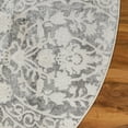 thumbnail image 4 of Unique Loom New Classical Collection Area Rug - Tyche (6' 1" Round Light Gray/Gray), 4 of 5