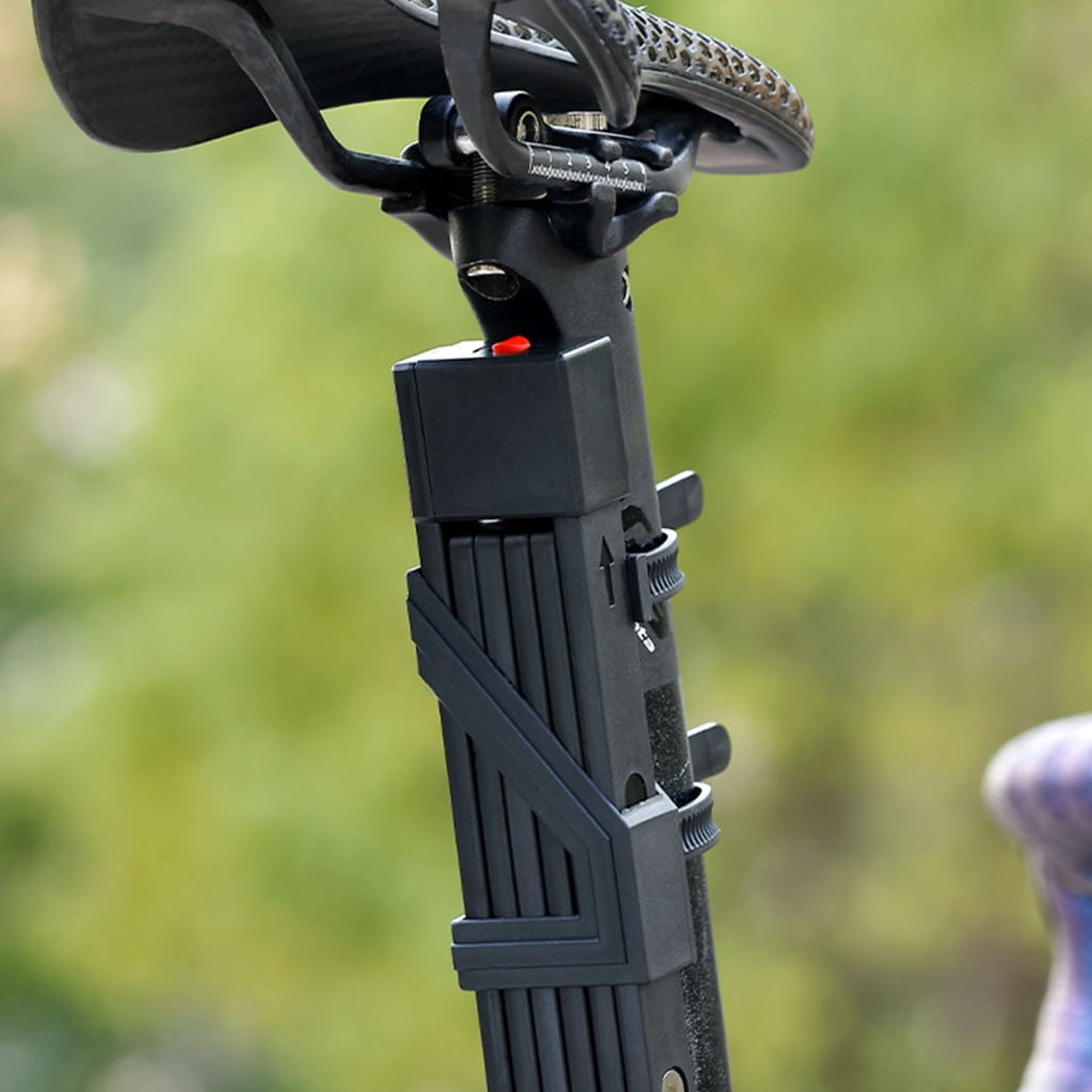 Yammee Antithefts Foldable Bike Lock Reinforced Zincs Alloy Weather Resistant For City