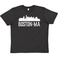 thumbnail image 3 of Inktastic Boston Massachussetts Skyline City Silhouette Youth T-Shirt, 3 of 5