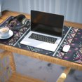 thumbnail image 3 of Long Mouse Pads for Desk,Black Geometric Striped Pattern Desk Mats on Top Of Desks, Desk Mouse Pad Extra Large with 3mm Non-Slip Base and Stitched Edge for Gaming,Office,Work,Home 35.4"x15.7", 3 of 6