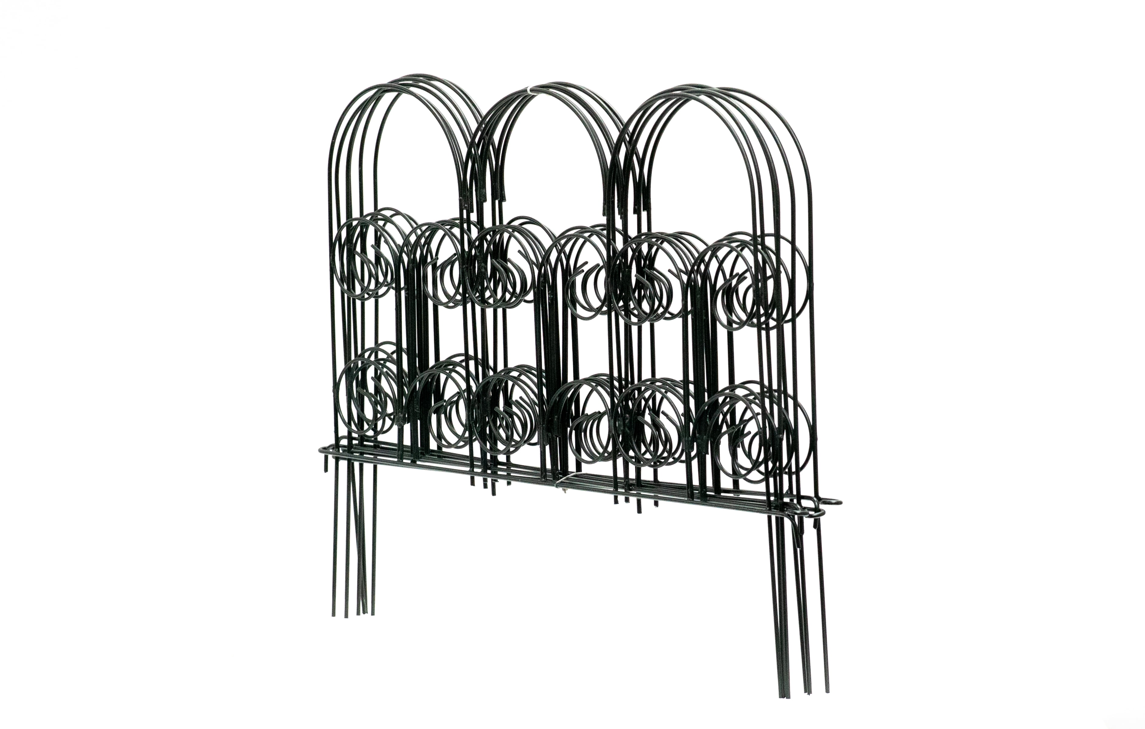 Glamos Wire 18 inch Decorative metal Fence 5 Pack 9 Feet Total