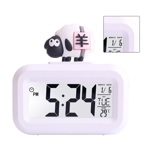 Alarma de pantalla LED, reloj electrónico Lindo reloj electrónico de dibujos animados lindo Reloj de pantalla LED lindo Lograr más