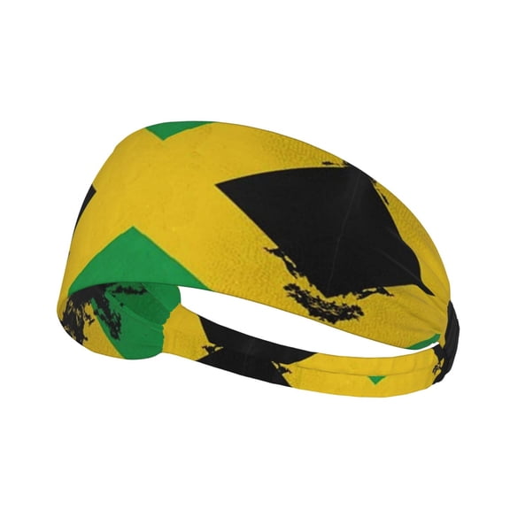 Jamaica Flag Jamaican Sweatbands Non Slip Headbands For Fashion Workout Yoga Sports Elastic Bands Exercise
