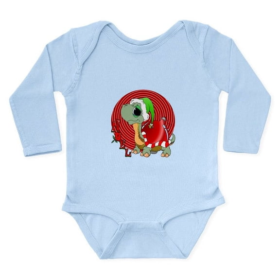 CafePress - Noel Turtle Long Sleeve Infant Bodysuit - Long Sleeve Cotton Baby Bodysuit