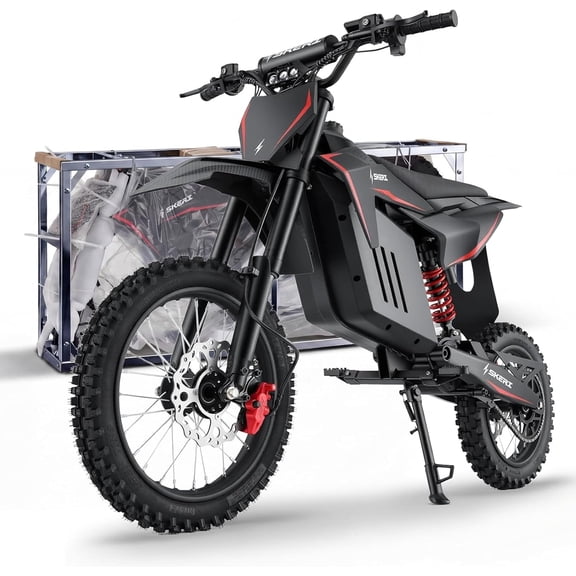 Skeri Electric Dirt Bike for Teens Adults, 14"/12" Fat Tire 2000W (Peak 3200W) 48V 21AH Battery 32MPH Hydraulic off-Road Age 13 