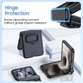 thumbnail image 3 of Oupeigar for Motorola Razr Ultra 2025 Case with Ring Holder,Built-in Screen Protector All-Inclusive Shockproof Wireless Charging Phone Case-Black, 3 of 10