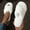 White, variant on Crisscross Band Plush Indoor Slippers, Cozy & Warm Leopard Print Soft Sole Fuzzy Shoes, Non Slip Home Floor Slippers